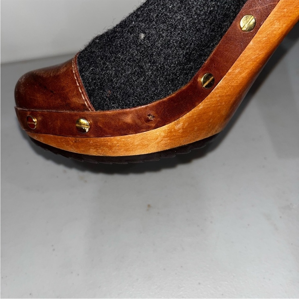 Tory burch Stylish Women's Brown and Gray Heels - Picture 4 of 6